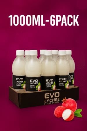 EVO Lychee Juice 1000ML 6 Pack – 608539413249