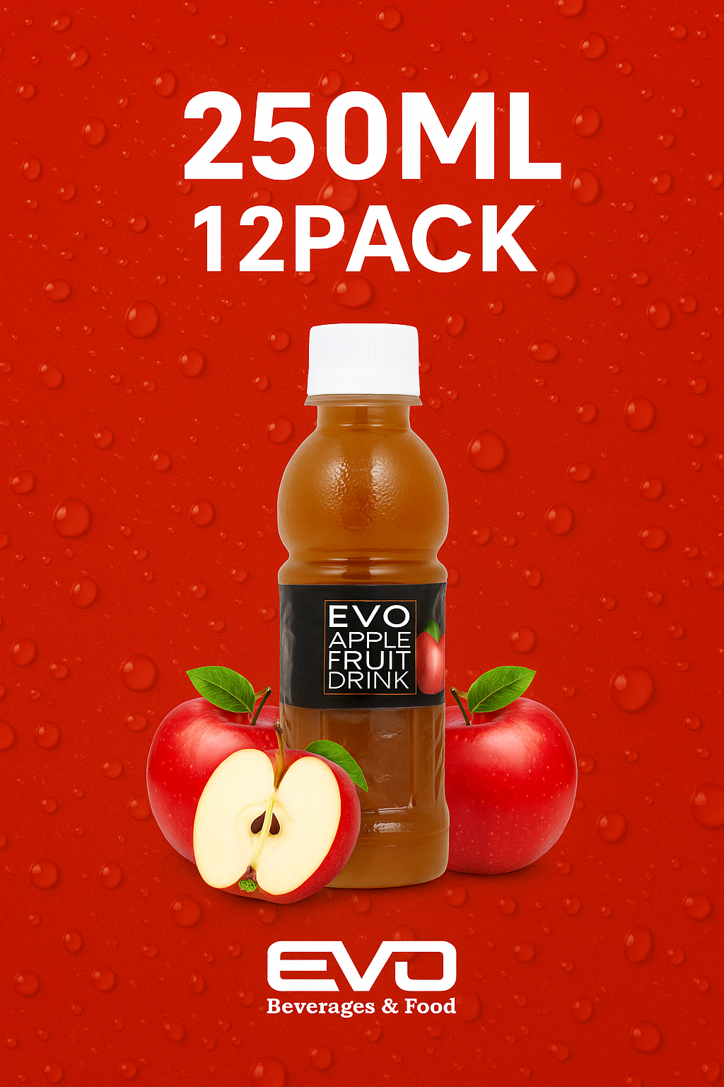 EVO Apple Juice – 500ML x 12 Pack-608539396115