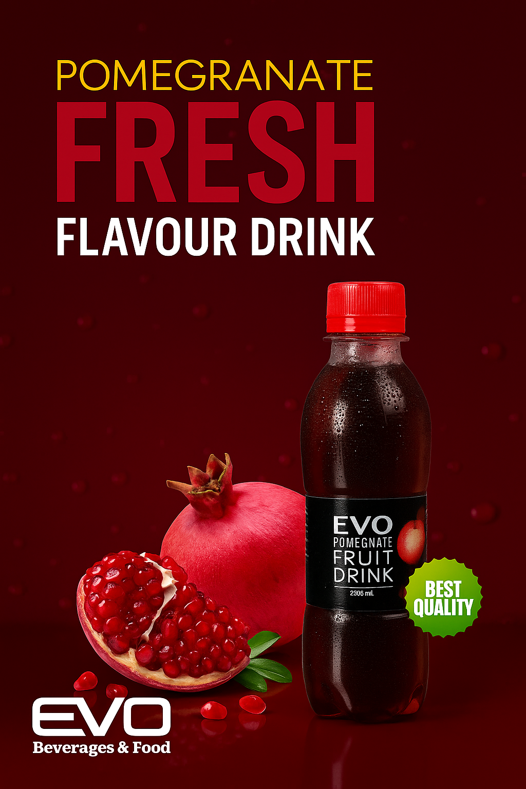 EVO Anar Juice 250ML–Mini Bottle of Real Anar-608539475070