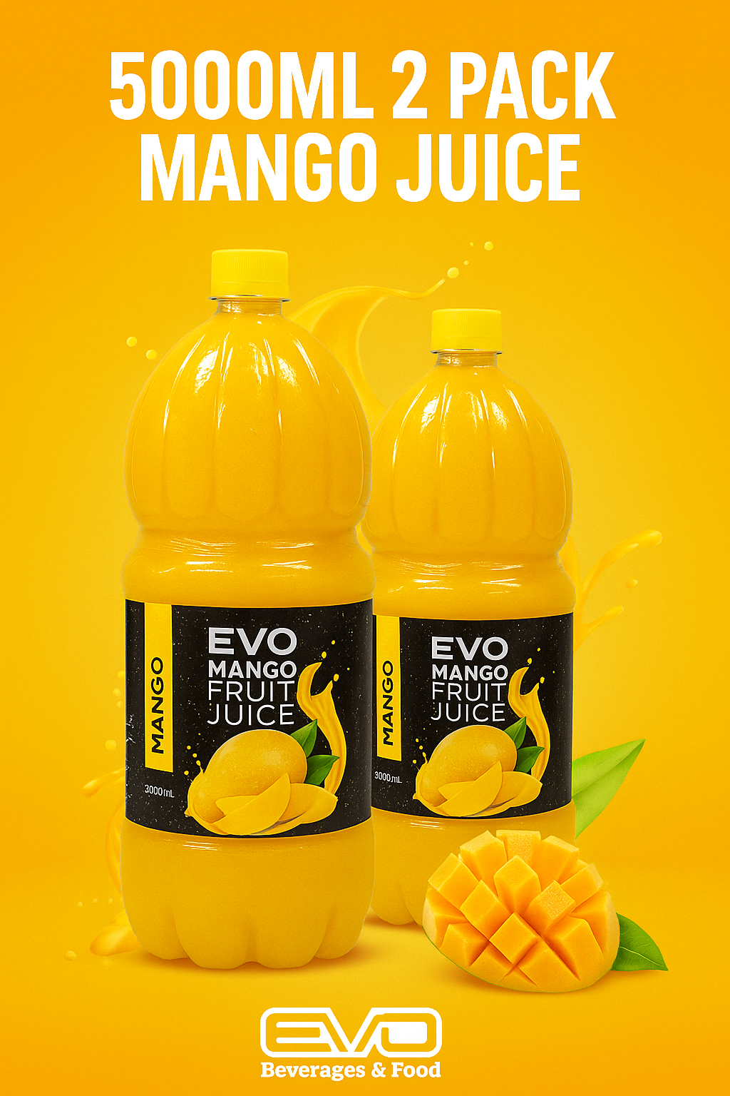 EVO Mango Juice 5000ML Mega Pack – 608539387847