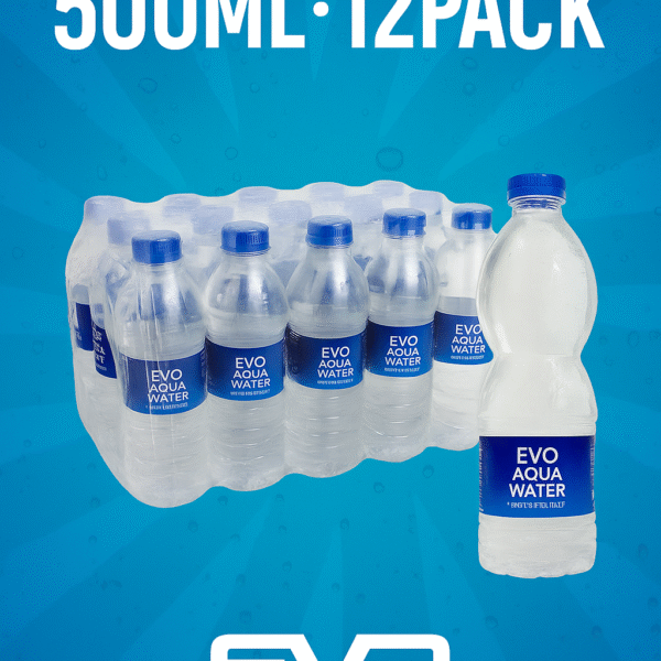 EVO Aqua 500ML 12-Pack Mineral Water-608539434695