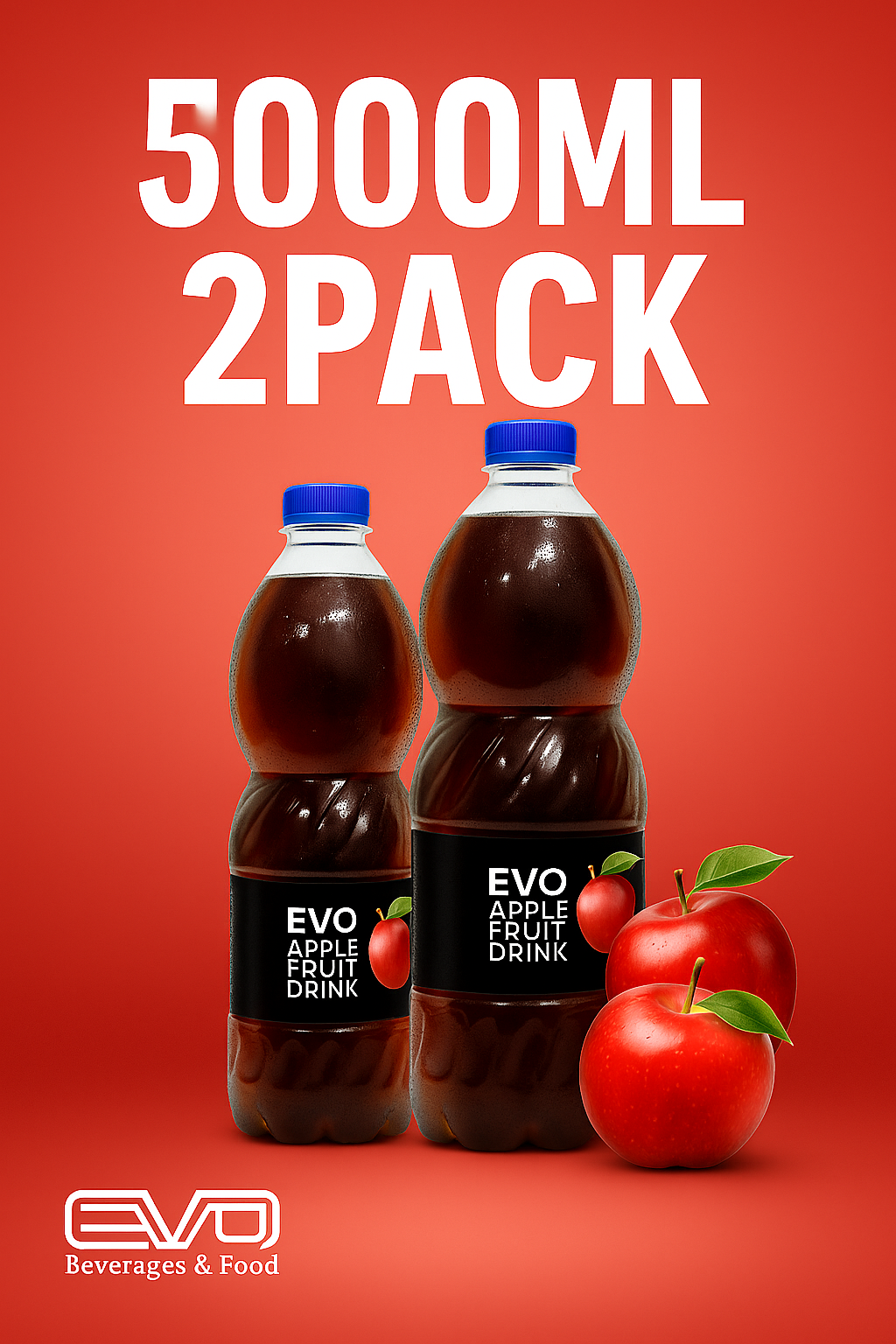 EVO Apple Juice – 5000ML x 2 Pack-608539399734
